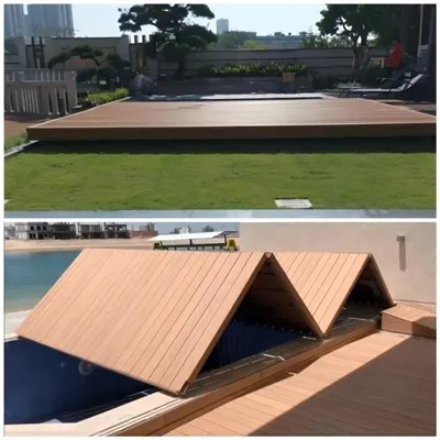 Automatiskt skjutbart eller fällbart lock